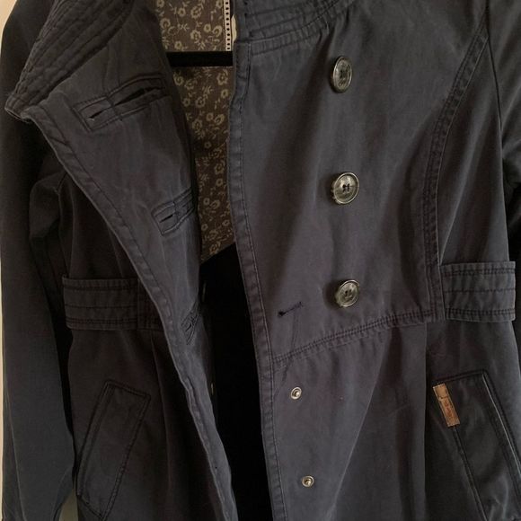 KHUJO | Navy Blue Button Up Jacket - Picture 5 of 6